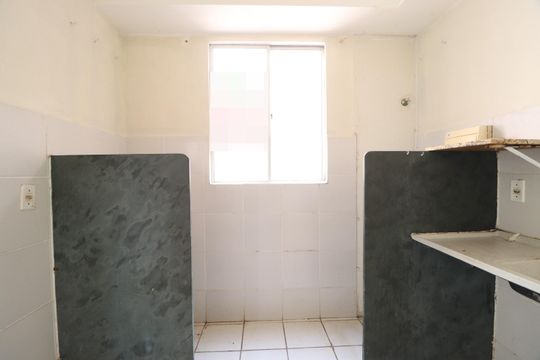 Cozinha de apartamento para alugar com 2 quartos, 47m² em Mansour, Uberlândia