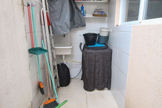 Área de Serviço de casa de condomínio para alugar com 2 quartos, 54m² em Maracanã, Praia Grande