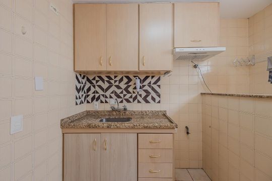 Cozinha de apartamento à venda com 1 quarto, 55m² em Pinheiros, São Paulo