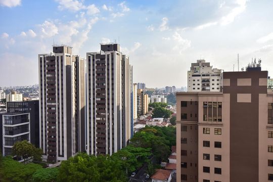 Vista da Suíte de apartamento para alugar com 3 quartos, 100m² em Morumbi, São Paulo