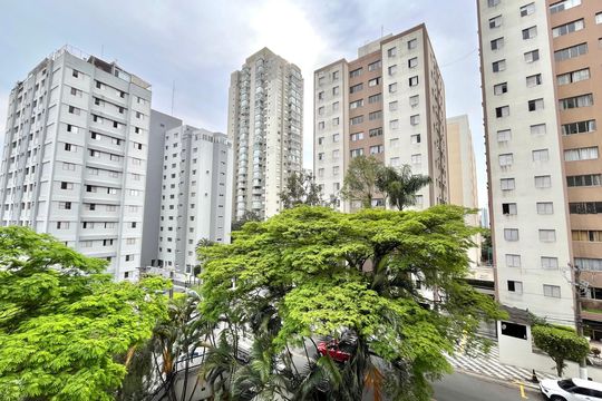 Vista da Sala de apartamento à venda com 4 quartos, 216m² em Vila Mascote, São Paulo