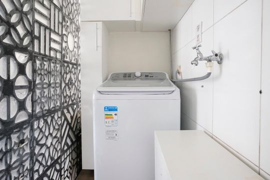 Área de serviço de apartamento para alugar com 2 quartos, 104m² em Santa Maria, Santo André