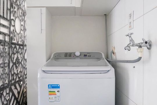 Área de serviço de apartamento para alugar com 2 quartos, 104m² em Santa Maria, Santo André