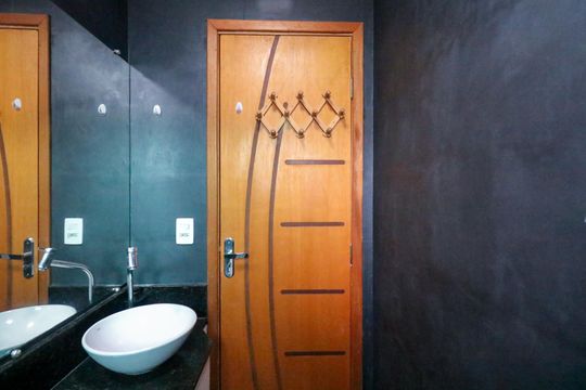 Banheiro da Suíte de apartamento à venda com 2 quartos, 104m² em Santa Maria, Santo André