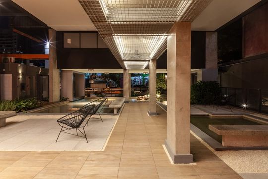 Área comum de kitnet/studio para alugar com 1 quarto, 47m² em Pompeia, São Paulo