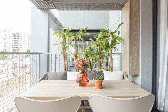 Varanda da Sala de kitnet/studio para alugar com 1 quarto, 47m² em Pompeia, São Paulo