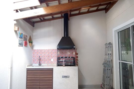 Churrasqueira  de casa de condomínio à venda com 3 quartos, 80m² em Loteamento Alphaville, Campinas