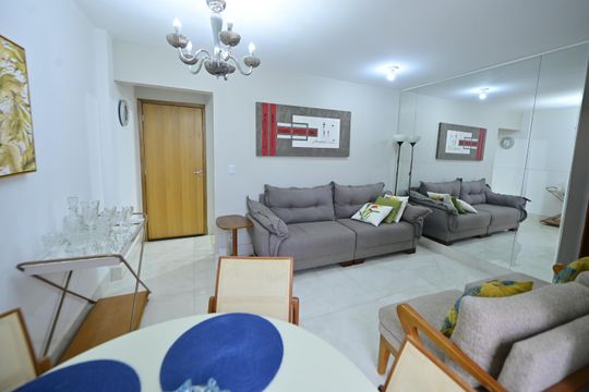 Sala de apartamento para alugar com 2 quartos, 59m² em Jardim América, Goiânia
