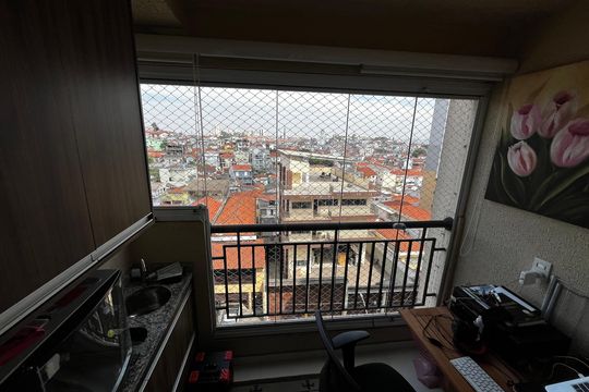 Varanda da Sala de apartamento à venda com 2 quartos, 57m² em Vila Dom Pedro Ii, São Paulo