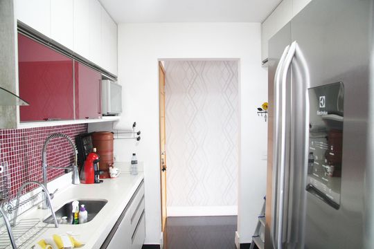 Cozinha de apartamento à venda com 3 quartos, 82m² em Picanço, Guarulhos