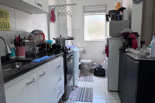 Cozinha de apartamento para alugar com 2 quartos, 46m² em Jardim Ibirapuera, Campinas