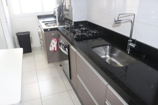 Cozinha de apartamento à venda com 3 quartos, 65m² em Santa Maria, São Caetano do Sul