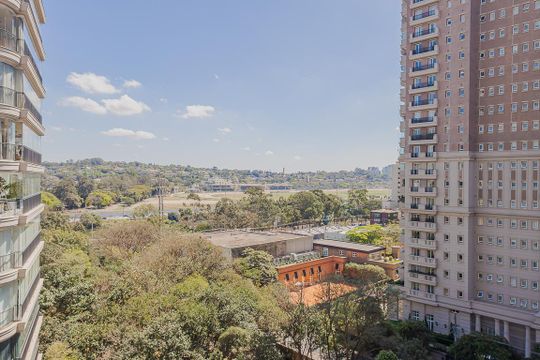 Vista do Quarto de apartamento para alugar com 1 quarto, 38m² em Jardim Paulistano, São Paulo