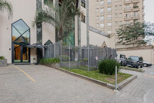 Fachada de apartamento para alugar com 1 quarto, 38m² em Jardim Paulistano, São Paulo