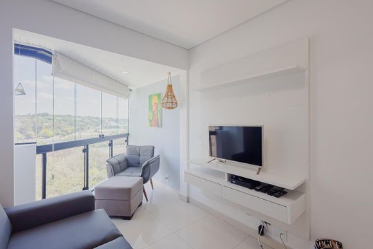 Sala de apartamento para alugar com 1 quarto, 38m² em Jardim Paulistano, São Paulo