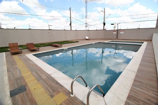 Área comum - Piscina de apartamento para alugar com 2 quartos, 50m² em Jardim Espanha, Uberlândia