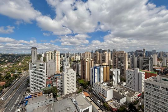 Vista Suíte 1 de apartamento à venda com 2 quartos, 77m² em Campo Belo, São Paulo