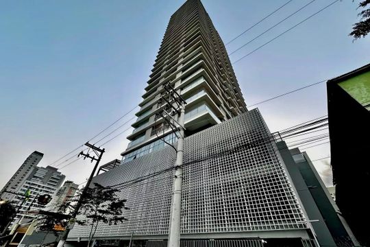 Fachada de apartamento à venda com 2 quartos, 77m² em Campo Belo, São Paulo
