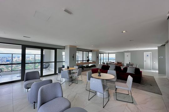 Área comum de apartamento à venda com 2 quartos, 77m² em Campo Belo, São Paulo