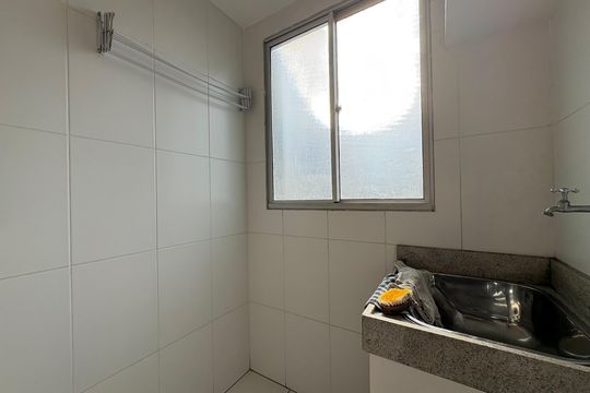 Área de Serviço de apartamento à venda com 2 quartos, 50m² em Parque São Vicente, Mauá