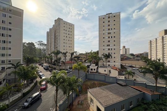 Vista da Sala de apartamento à venda com 2 quartos, 50m² em Parque São Vicente, Mauá