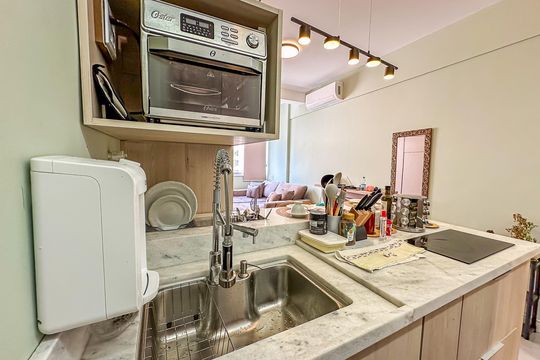 Cozinha de apartamento para alugar com 1 quarto, 30m² em Centro, Rio de Janeiro