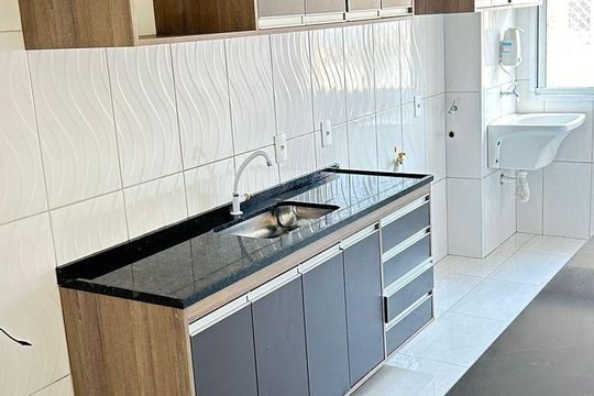 Cozinha de apartamento para alugar com 2 quartos, 53m² em Vila Ipe, Hortolândia