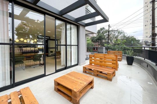 Área comum de kitnet/studio para alugar com 1 quarto, 40m² em Centro, São Bernardo do Campo