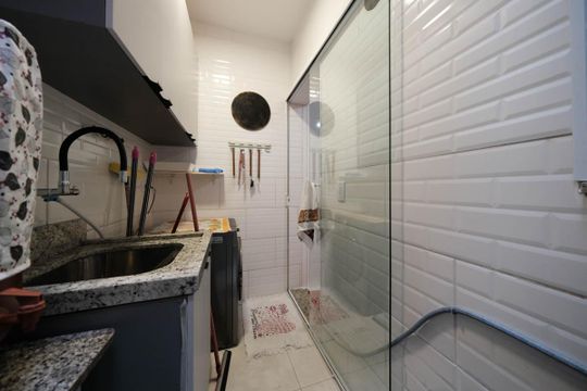 Área de Serviço de casa de condomínio à venda com 2 quartos, 91m² em Burgo Paulista, São Paulo