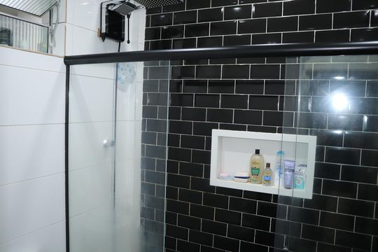 Banheiro Social de apartamento à venda com 2 quartos, 60m² em Santa Cecilia, São Paulo