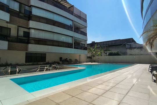 Área Comum - Piscina de apartamento para alugar com 3 quartos, 179m² em Recreio dos Bandeirantes, Rio de Janeiro