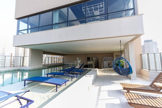 Área comum de kitnet/studio para alugar com 1 quarto, 30m² em Barra Funda, São Paulo