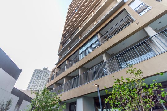 Fachada do Bloco de kitnet/studio para alugar com 1 quarto, 30m² em Barra Funda, São Paulo