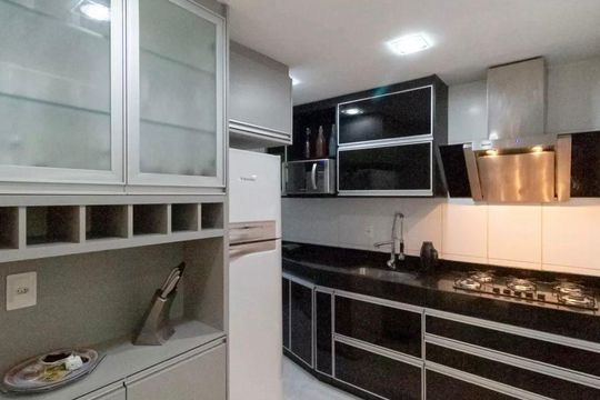 Cozinha de apartamento à venda com 3 quartos, 170m² em Santa Branca, Belo Horizonte