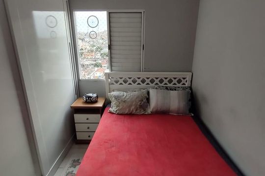 Quarto 1 de apartamento para alugar com 2 quartos, 53m² em Vila Luzita, Santo André