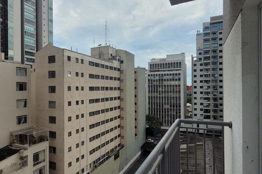 Vista de apartamento à venda com 1 quarto, 19m² em Bela Vista, São Paulo