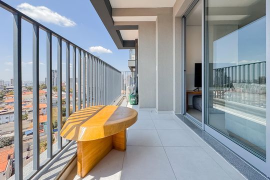 Varanda da Sala de apartamento à venda com 2 quartos, 50m² em Ipiranga, São Paulo