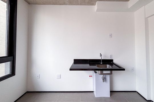 Cozinha de kitnet/studio à venda com 1 quarto, 20m² em Cerqueira César, São Paulo