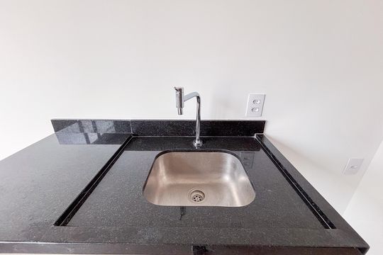 Cozinha de kitnet/studio à venda com 1 quarto, 20m² em Cerqueira César, São Paulo