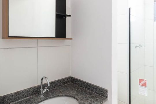Banheiro de apartamento à venda com 2 quartos, 44m² em Santo Cristo, Rio de Janeiro