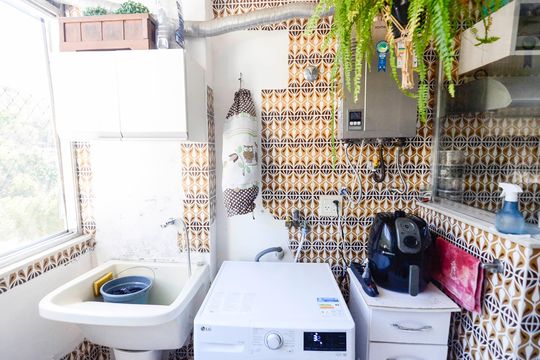 Área de Serviço de apartamento à venda com 3 quartos, 105m² em Grajaú, Rio de Janeiro