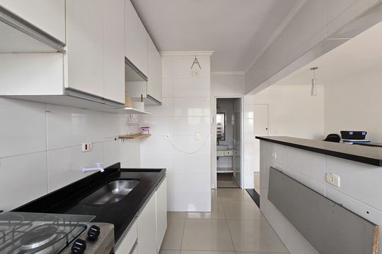 Cozinha de apartamento para alugar com 1 quarto, 49m² em Centro, São Bernardo do Campo