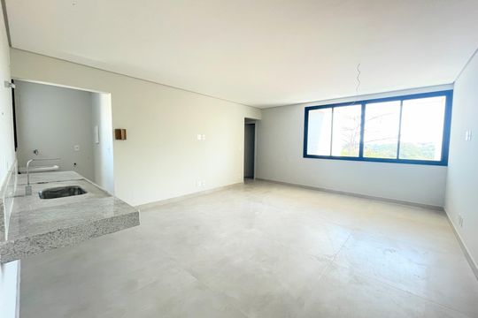 Sala/Cozinha de apartamento à venda com 3 quartos, 75m² em Itapoã, Belo Horizonte