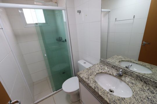 Banheiro de apartamento para alugar com 2 quartos, 56m² em Jardim Palma Travassos, Ribeirão Preto