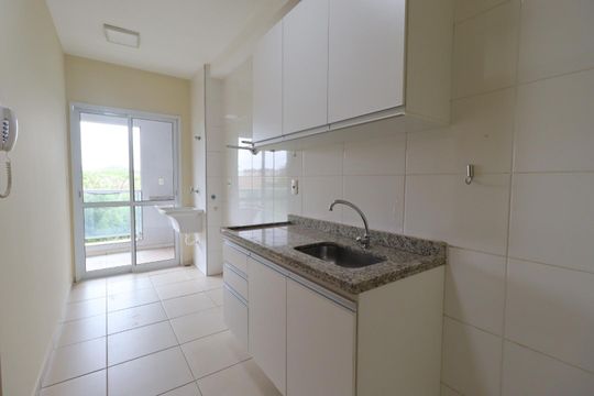 Cozinha e Área de Serviço de apartamento para alugar com 2 quartos, 56m² em Jardim Palma Travassos, Ribeirão Preto