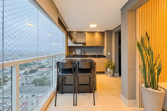 Varanda gourmet de apartamento à venda com 3 quartos, 106m² em Vila Dom Pedro I, São Paulo