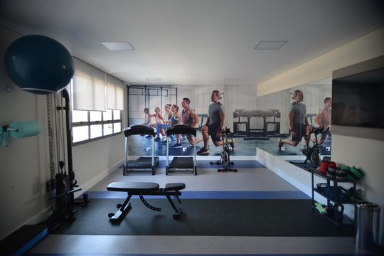 Área comum - Academia de apartamento para alugar com 2 quartos, 60m² em Vila Sao Pedro, Santo André