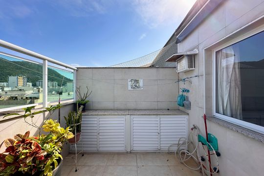 Varanda de apartamento à venda com 3 quartos, 184m² em Botafogo, Rio de Janeiro