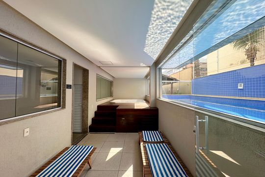 Área comum de apartamento à venda com 3 quartos, 184m² em Botafogo, Rio de Janeiro