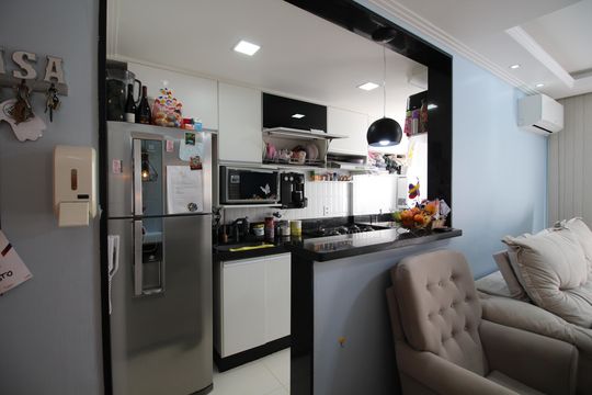 Cozinha de apartamento à venda com 2 quartos, 50m² em Taquara, Rio de Janeiro